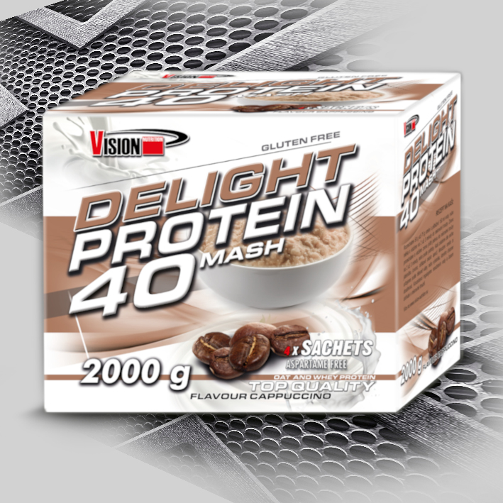 Delight Protein 40 Mash 2000 g kapučíno