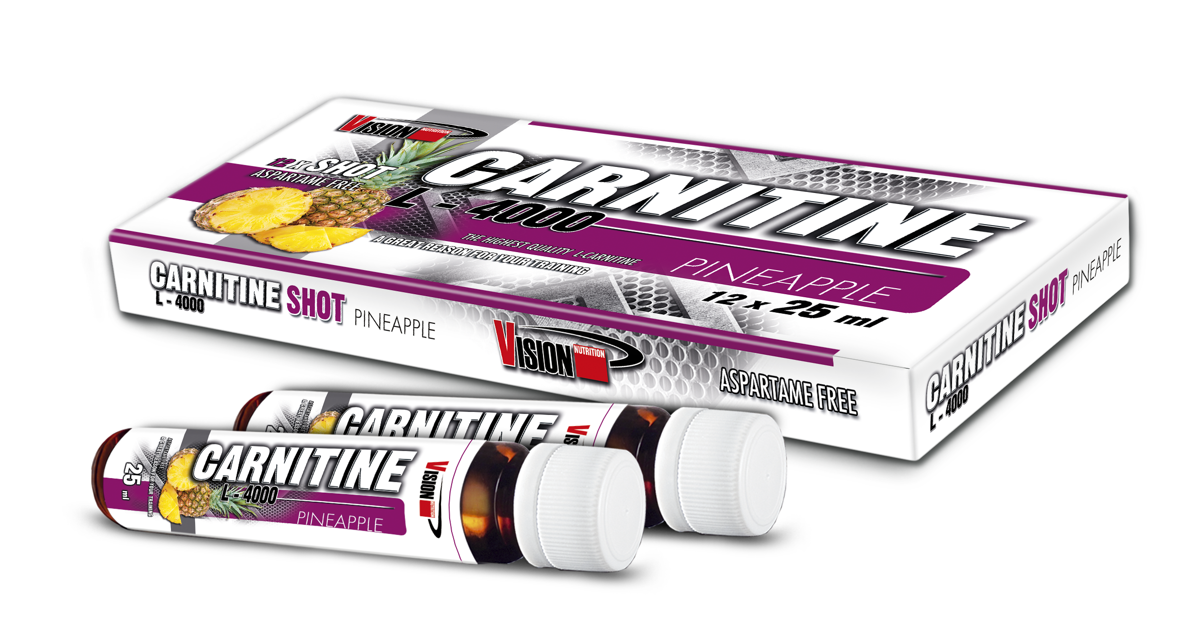 CARNITINE L-4000 SHOT ananas (12x25 ml) 